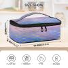 Mnsruu Small Insulated Lunch Bag for Men and Women, Colorful Mermaid Fish-Scale Pattern view 3