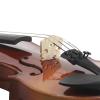Beginner Violin 4/4, 1/4, 1/8 Acoustic Solid Wood Natural Basswood Violin Set with Case and Bow view 2