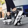 Transforming Quad Roller Skates for Men and Women, Size 44 view 3