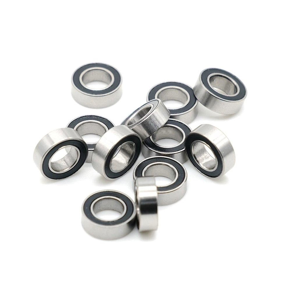 MR126RS Bearings, 10-Pack, 6 x 12 x 4 mm, ABEC-7, Black Sealed, MR126-2RS
