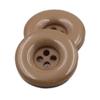 Whakano 20-Piece Decorative Resin Buttons, Round 4-Hole, 18 mm, Light Brown view 1