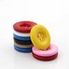 Whakano 20-Piece Decorative Resin Buttons, Round 4-Hole, 18 mm, Light Brown view 2