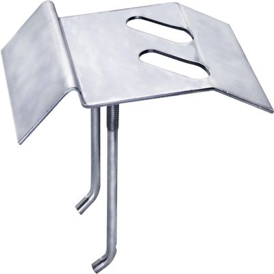Connex Galvanized Gate Stop Support, 125 x 185 x 150 mm, M10