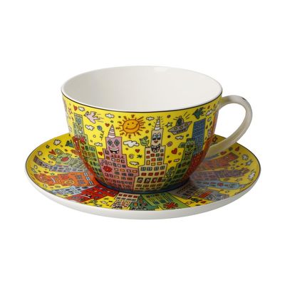 Latte Macchiato Cup My New York City Sunset James Rizzi - Pop Art