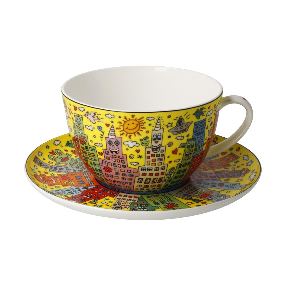 Latte Macchiato Cup My New York City Sunset James Rizzi - Pop Art