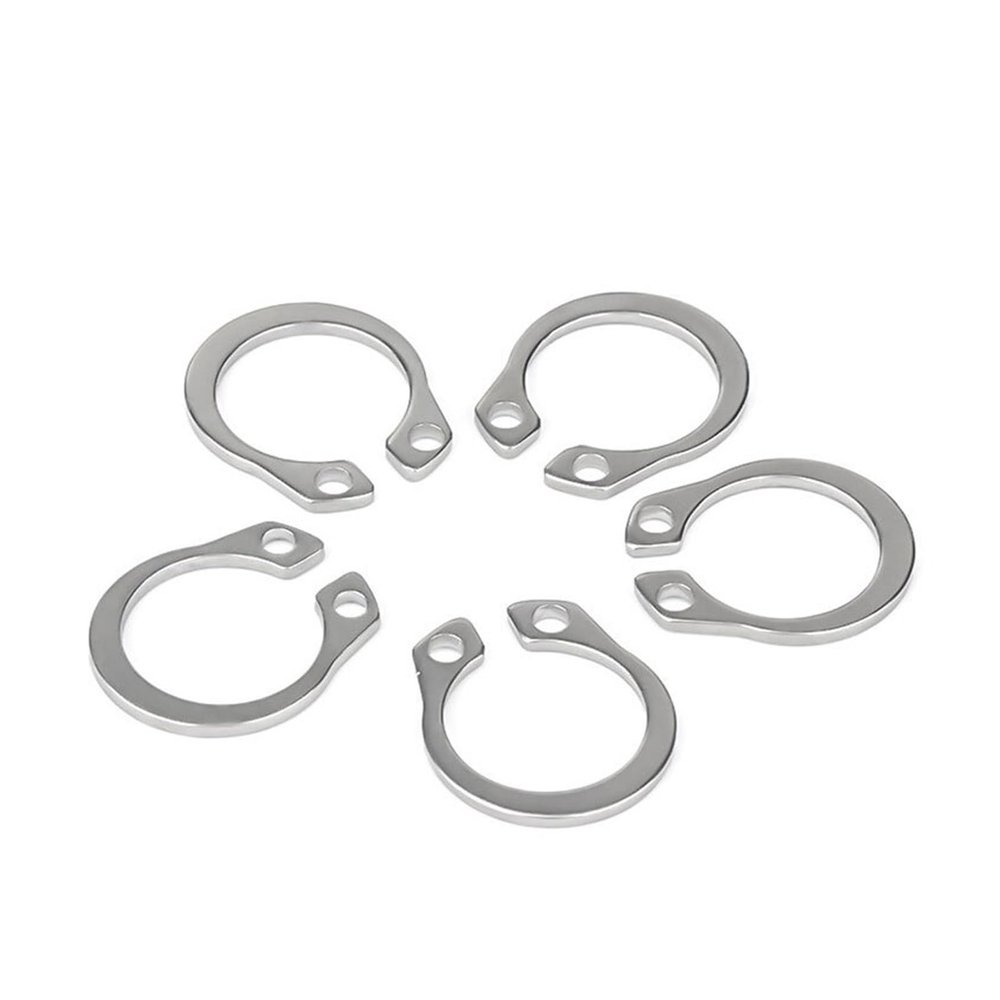 jiuxinyun 304 Stainless Steel C-Clip Retaining Rings, M3–M45 (M9, 40 pcs)