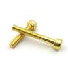 Security/Knurled Screws, 20 Pieces, M2–M5, Hex Socket, Gold-Plated Titanium, 455 mm (G view 1