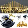 Security/Knurled Screws, 20 Pieces, M2–M5, Hex Socket, Gold-Plated Titanium, 455 mm (G view 2