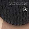 Vnook Curved Shower Mat, Non-Slip, Mold-Resistant, Washable, Soft Microfiber, Fan-Shaped, 45 x 70 cm, Color C view 3