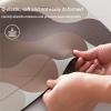 Vnook Curved Shower Mat, Non-Slip, Mold-Resistant, Washable, Soft Microfiber, Fan-Shaped, 45 x 70 cm, Color C view 4