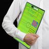 osiuujkw Foldable 3-Panel Soccer Strategy Board with Pen view 2