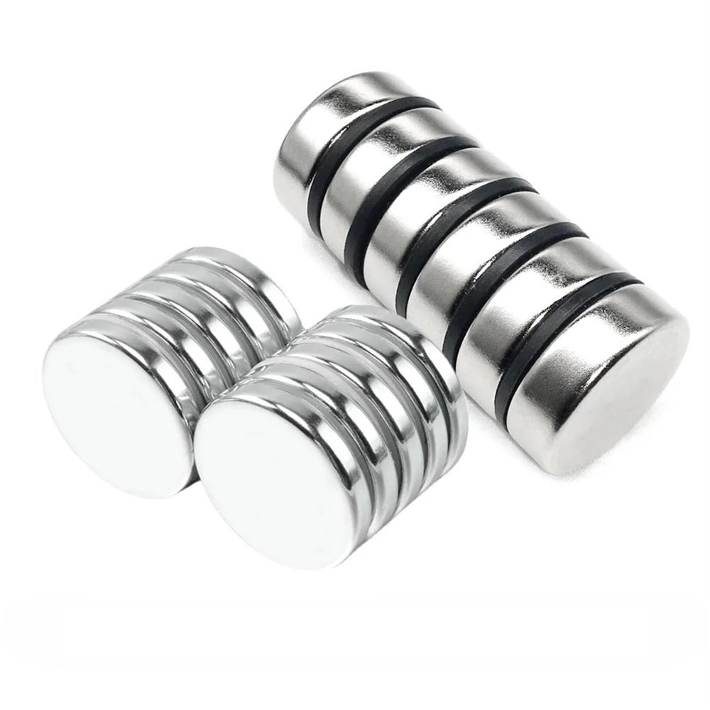 10-Piece 30 x 7 mm Round Neodymium Search Magnets, N35
