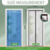 Magnetic Insect Screen Door, 200 x 160 cm, Black view 2