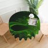 ESASAM Elegant Happy St. Patrick's Day Round Tablecloth, 60 in., Full Print view 1