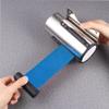Wall-Mounted Retractable Barrier Belt, 2 m/3 m/5 m, Stainless Steel, Blue view 3