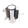 Wall-Mounted Retractable Barrier Belt, 2 m/3 m/5 m, Stainless Steel, Blue view 4