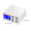 BESTonZON 6-Port USB Charging Station with LCD Display, Overload Protection, 40W Fast Charger, ABS and PC, for Home and Office view 3