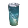 ZISHAK Starry Night Sky Stainless Steel Straw Tumbler view 2