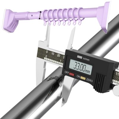 No-Drill Suction Cup Curtain Rod, 410–500 cm, Purple