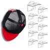 Self-Adhesive Wall Hat Hooks for Baseball Caps, 5-Pack Clear view 2