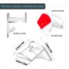 Self-Adhesive Wall Hat Hooks for Baseball Caps, 5-Pack Clear view 3