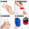 Self-Adhesive Wall Hat Hooks for Baseball Caps, 5-Pack Clear view 4