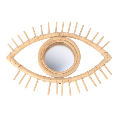 PRETYZOOM Woven Nordic-Style Wall Mirror for Indoor Decor