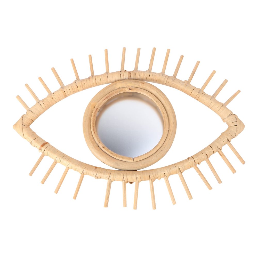 PRETYZOOM Woven Nordic-Style Wall Mirror for Indoor Decor