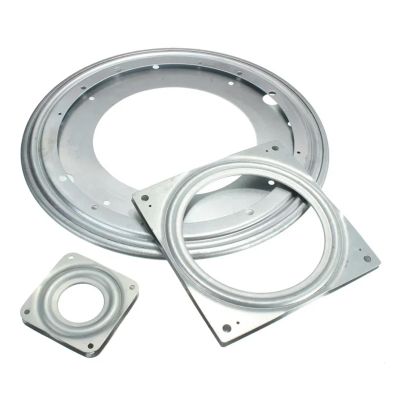 3-Inch Heavy-Duty Metal Swivel Plate for TV Racks, Desks, Tables, and Corner Cabinets, Square/Round