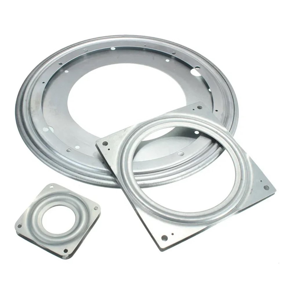 3-Inch Heavy-Duty Metal Swivel Plate for TV Racks, Desks, Tables, and Corner Cabinets, Square/Round