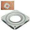 3-Inch Heavy-Duty Metal Swivel Plate for TV Racks, Desks, Tables, and Corner Cabinets, Square/Round view 2