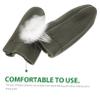SEWOART Cowhide Leather Finger Guards, 2-Piece Set view 2