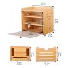 WAOCEO Wooden Cable Management Box with Hydraulic Hinges and Handle (Color C) view 2