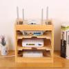 WAOCEO Wooden Cable Management Box with Hydraulic Hinges and Handle (Color C) view 4