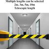 BLUVLY Retractable Plastic Barricade, Wall-Mounted Queue Barrier, Adjustable Safety Barrier, 3 m view 3