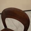 EDWAL Armless Wooden Lounge Chair, Black Walnut, 17-Inch Bedroom Chair view 3