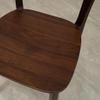 EDWAL Armless Wooden Lounge Chair, Black Walnut, 17-Inch Bedroom Chair view 4