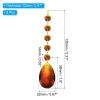 PATIKIL 5-Piece Hanging Crystal Set, Teardrop and Octagon Beads, 135 mm, Brown view 2