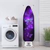 Poceacles Purple Butterfly Print Ironing Board Cover, Non-Slip, Heat-Resistant, Size S view 1