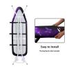 Poceacles Purple Butterfly Print Ironing Board Cover, Non-Slip, Heat-Resistant, Size S view 2