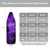 Poceacles Purple Butterfly Print Ironing Board Cover, Non-Slip, Heat-Resistant, Size S view 3