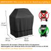 Weatherproof Grill Cover 82 x 67 x 110 cm for Weber Spirit E-210 Grill, Waterproof Cover with Adjustable Straps for Char-Broil, Brinkmann, Jenn Air and Nexgrill 2-Burner Grills, Black view 2