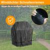 Weatherproof Grill Cover 82 x 67 x 110 cm for Weber Spirit E-210 Grill, Waterproof Cover with Adjustable Straps for Char-Broil, Brinkmann, Jenn Air and Nexgrill 2-Burner Grills, Black view 4