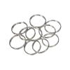 50-Piece Stainless Steel Key Ring Findings for DIY Keychain Making, 18 mm view 3