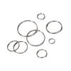 50-Piece Stainless Steel Key Ring Findings for DIY Keychain Making, 18 mm view 4