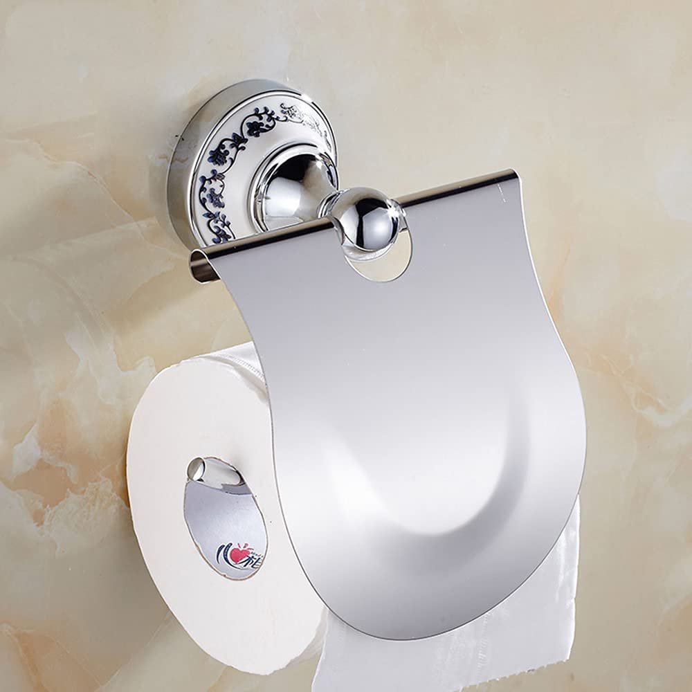 Wall-Mounted Toilet Paper Holder, Gold