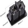 XYWHPGV C8 Panel-Mount Plug Adapter, AC 250V 2.5A, 2-Pin IEC Inlet, Straight, 7-Pack view 2