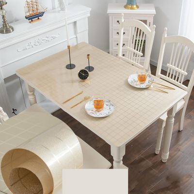 Flower-Printed Transparent PVC Table Protector, 1 mm, E, 40 x 200 cm