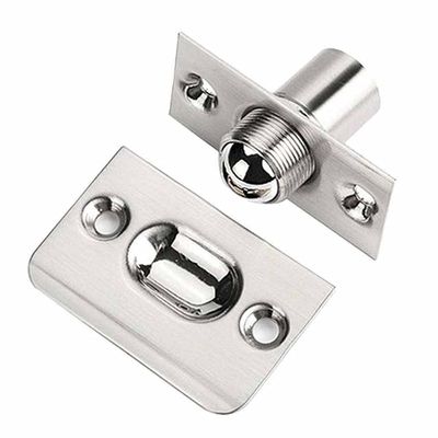Adjustable Invisible Ball Catch Latch for Wooden Cabinet Doors, Stainless Steel (Silver)