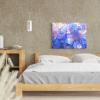 JIUJIUJIU Purple Hydrangea Canvas Wall Art, 30 x 45 cm, Framed view 2
